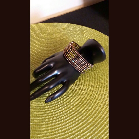 Cuff beaded bracelet.