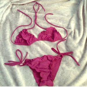 Intermix Purple Bikini NWOT😍☀️ Scrunch Butt Sexy!