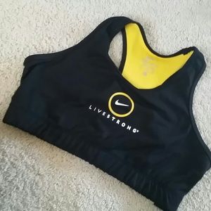 Nike livestrong sports bra