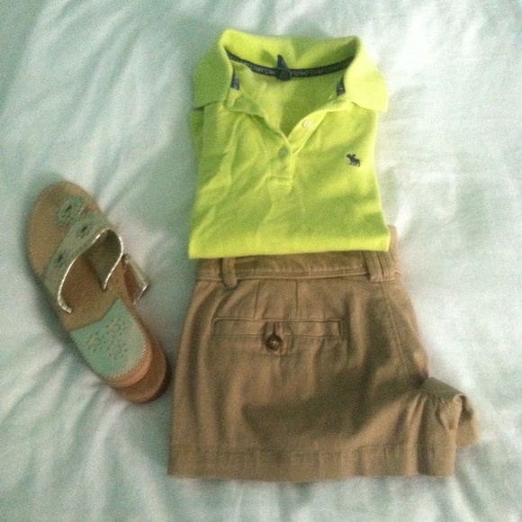 Abercrombie Lime Green Polo Size Small - Picture 1 of 2