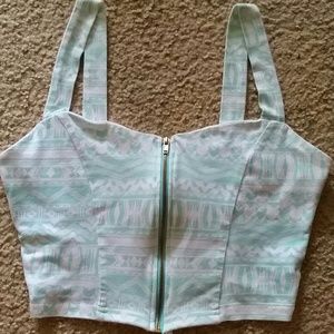 RESERVED for @riquewilkins  Zipper crop top