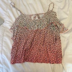 tang top with flowers