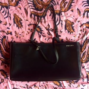 Timeless Prada Wristlet!! Leather