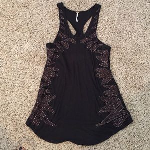 Free People beaded top