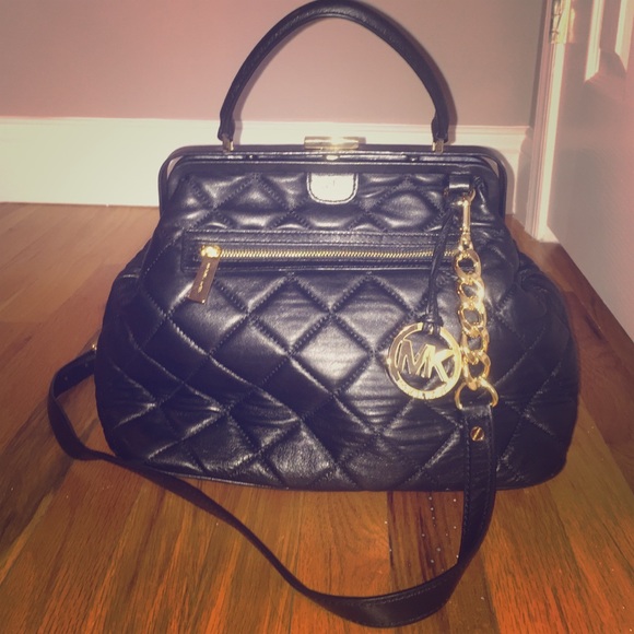 Michael Kors Black Quilted Bag