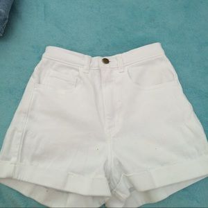 white american apparel shorts