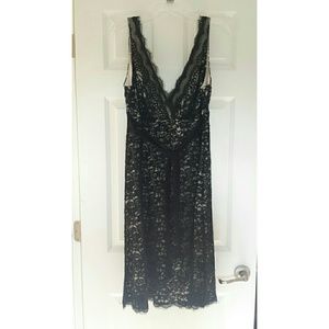 Lace and nude party dress