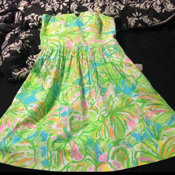 Elephant ears Lilly pullitzer strapless dress