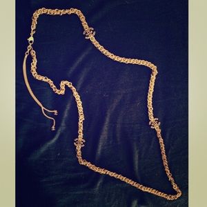 Certified Chanel gold belt chain/body chain