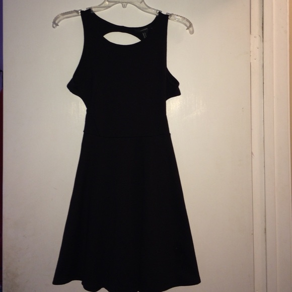 Forever 21 black cotton dress