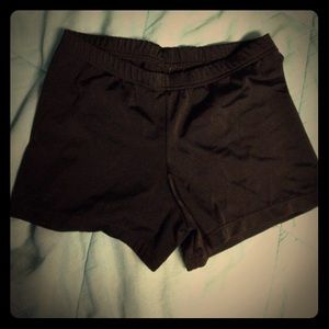 Black spandex shorts