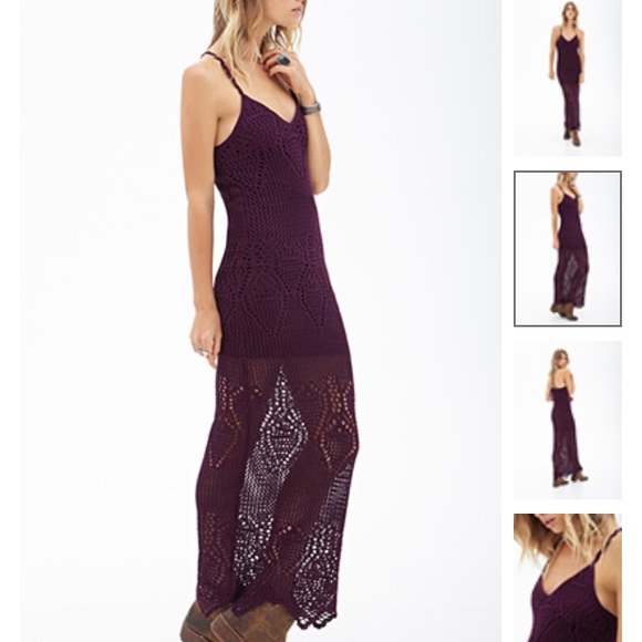 Crochet maxi dress