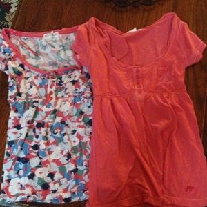 2  short sleeve summery shirts!
