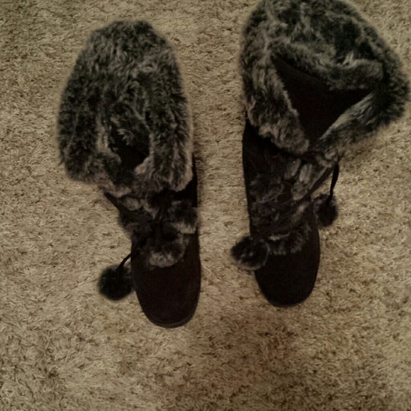 Sporto brown boots with fur