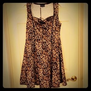 ROCKABILLY SOURPUSS CLOTHING PINUP LEOPARD DRESS