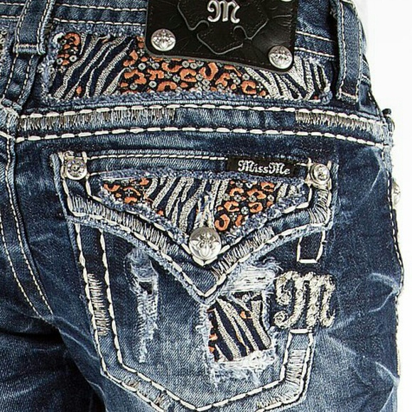 MIss ME JEANS size 29 Jagur Slash