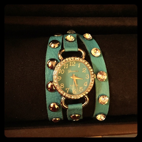 Turquoise Geneva Watch - Picture 1 of 2