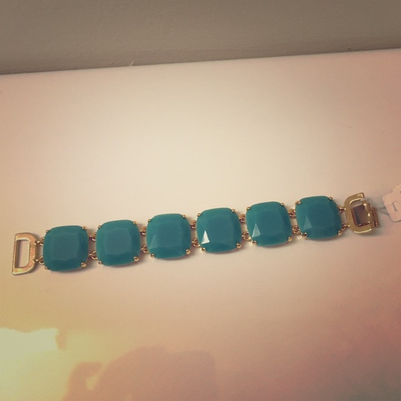NWT Ralph Lauren gold & turquoise bracelet