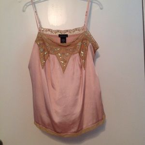 Pretty Pink Beaded Camisole