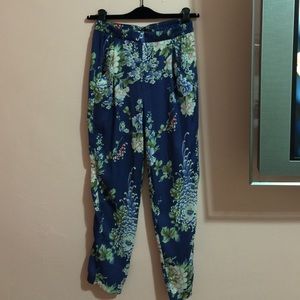Zara floral trousers