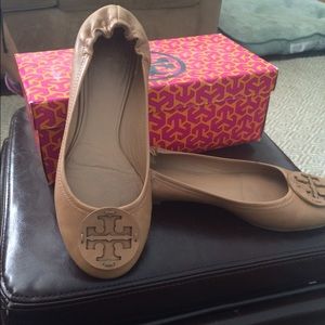 Tory Burch tan flats