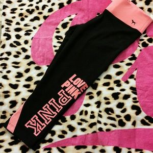 NWT PINK CAPRIS LEGGING