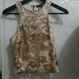 GUESS Sequined Racer back Top