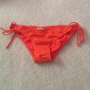 BRIGHT ORANGE SIDE TIE BOTTOMS