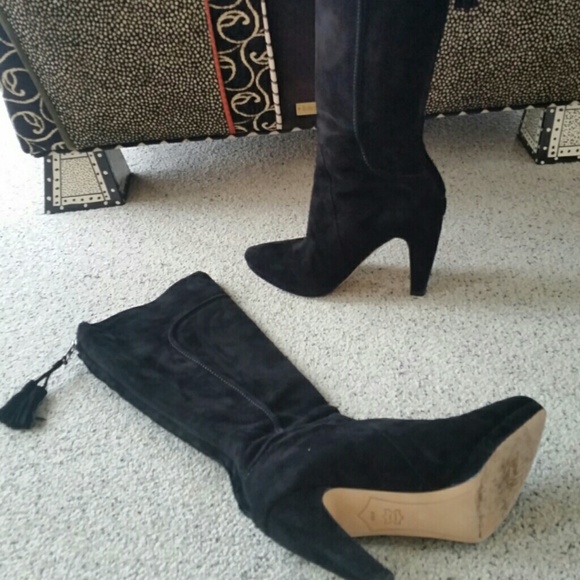 Soft suede boots