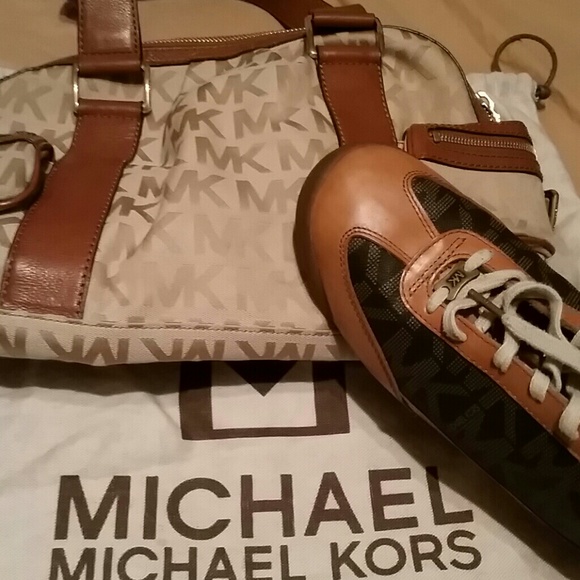 Michael kors handbag and sneakers