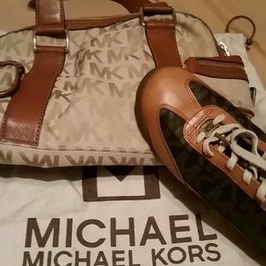 Michael kors handbag and sneakers