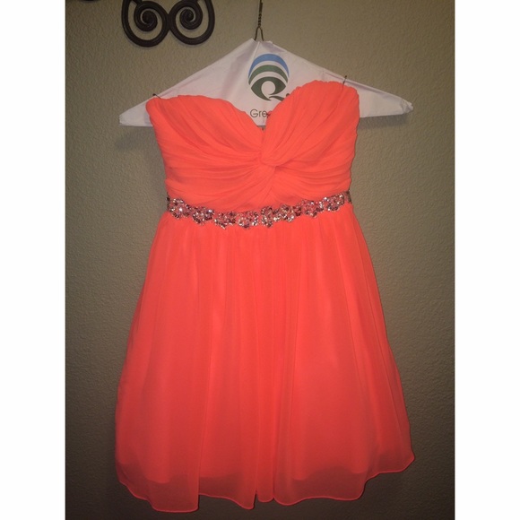 Coral Homecoming Dress