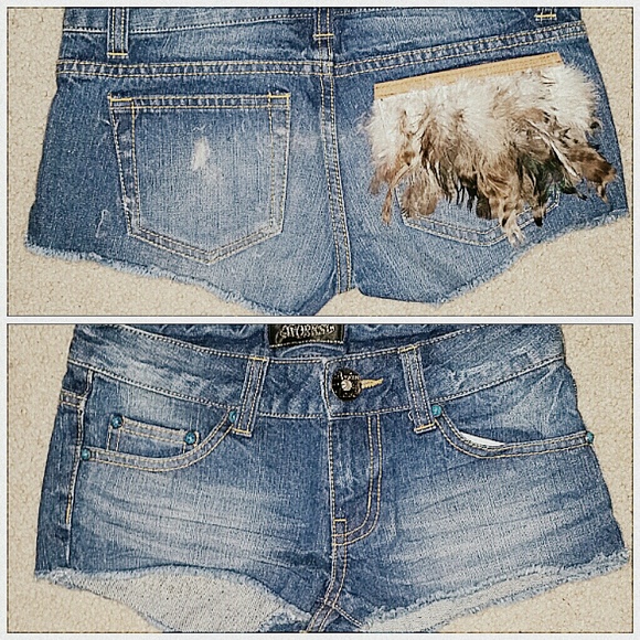 Denim shorts