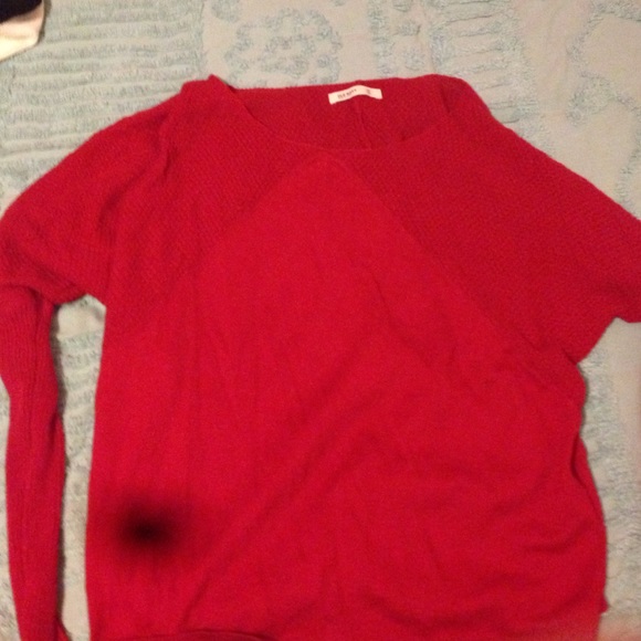 Long sleeve red sweater