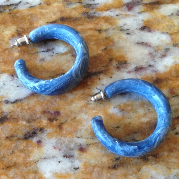 Denim Blue Earrings