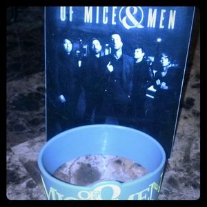Of Mice & Men Rubber Bracelet and sticker