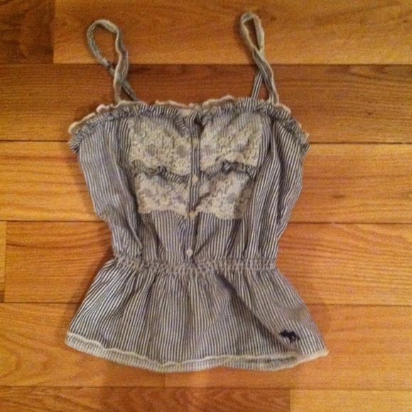 Abercrombie and Fitch striped tank - Picture 1 of 3