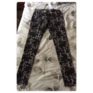 Floral Lace Design Pants
