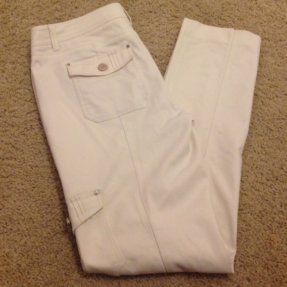 White House black market slim leg pants