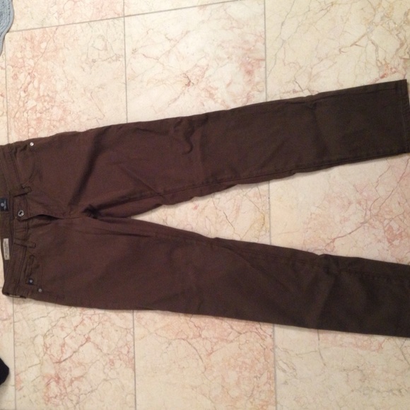 Ag slim straight sateen jean