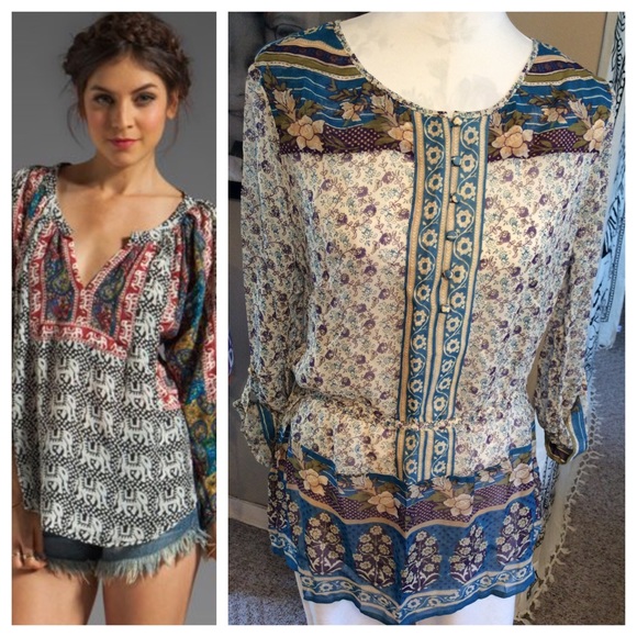 Lucky Brand Tops - Lucky Brand Boho peasant top