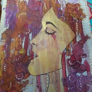 Sleeping Abstract Girl Art