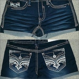 Denim shorts
