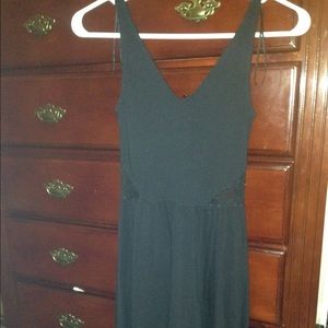Pacsun short black dress with sheer upper back