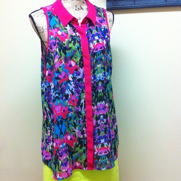 Multi color floral top