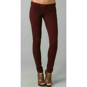 Burgundy Skinny Jean