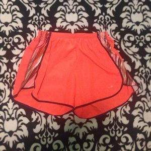 Neon orange Champion® shorts