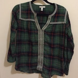 J.Crew flannel top