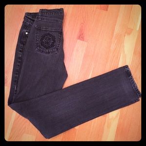 Carolina Herrera charcoal wash slim jeans