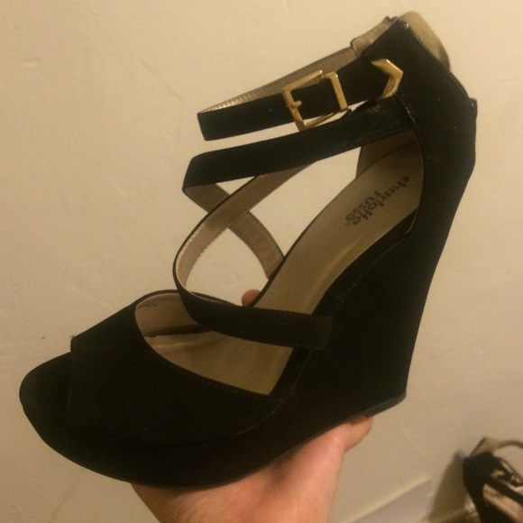 Heel wedges worn once - Picture 3 of 4